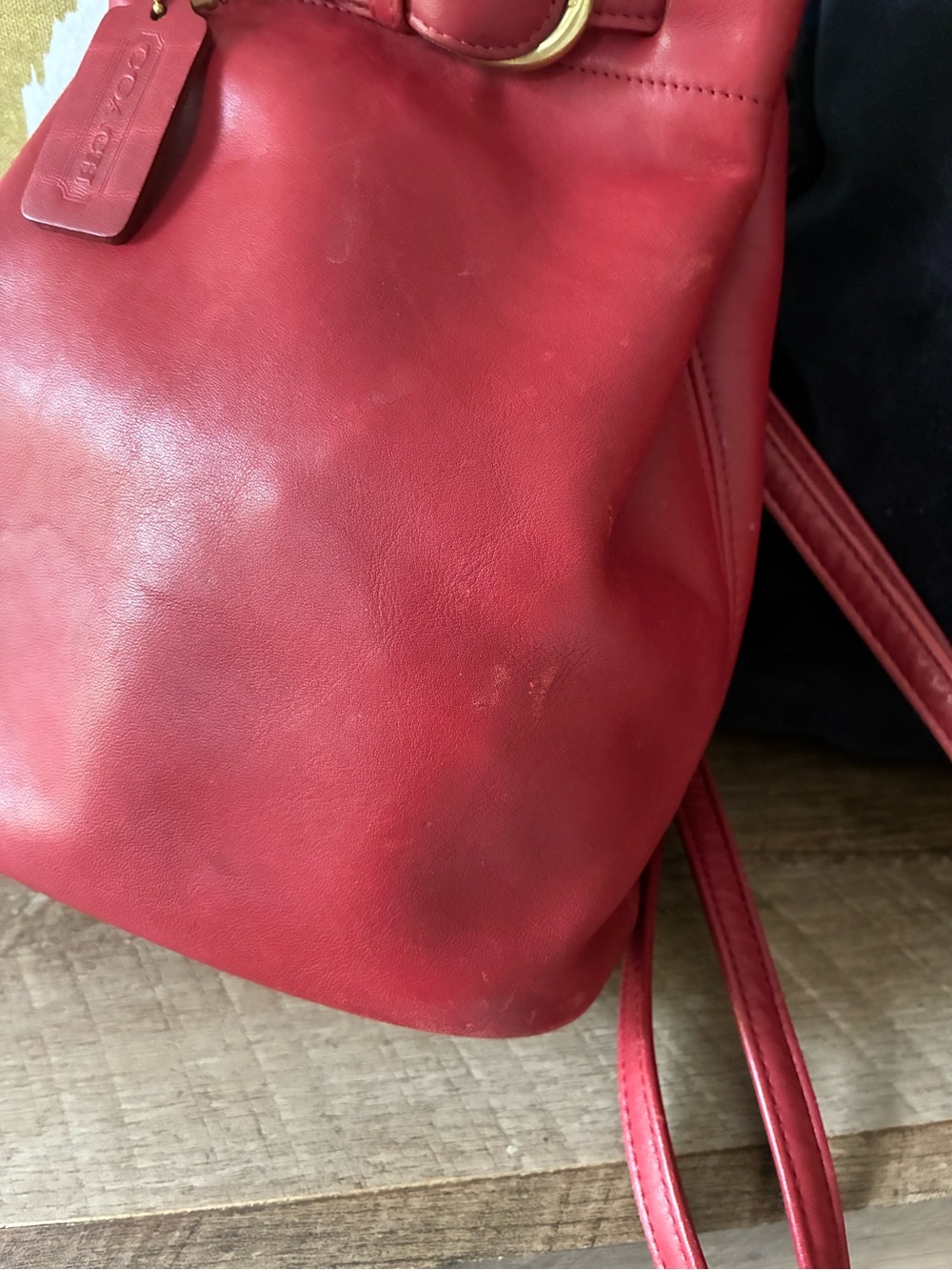 Coach Soho Cornelia Leather Backpack Crossbody Sling Bag, 4162, Vintage, Red - Picture 14 of 16